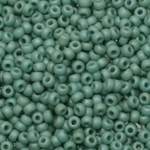 Miyuki seed beads, 11/0, 3 g, SB-2028 Opaque matte luster sea foam