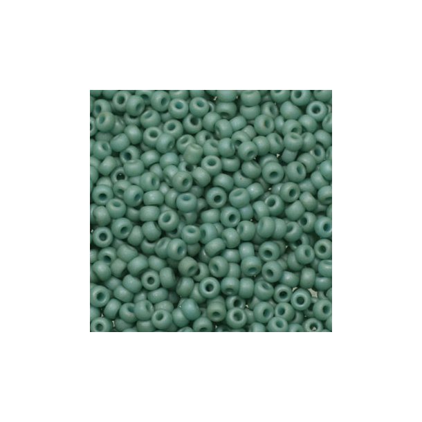 Miyuki seed beads, 11/0, 3 g, SB-2028 Opaque matte luster sea foam