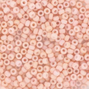 Miyuki seed beads, 11/0, 3 g, SB-2036 Opaque matte tea rose