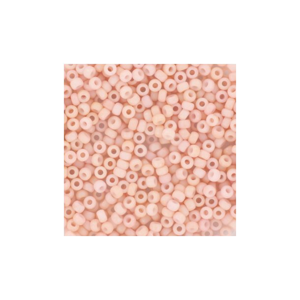 Miyuki seed beads, 11/0, 3 g, SB-2036 Opaque matte tea rose