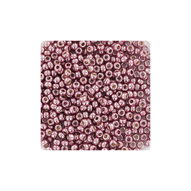 Miyuki seed beads, 11/0, 3 g, SB-4218 Duracoat galvanized dusty orchid