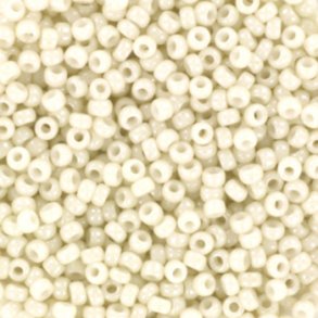 Miyuki Seed beads, 11/0, 3 g, SB-600 Opaque luster limestone