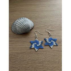 Stjerne reringe med bl farver 