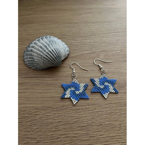 Stjerne reringe med bl farver 