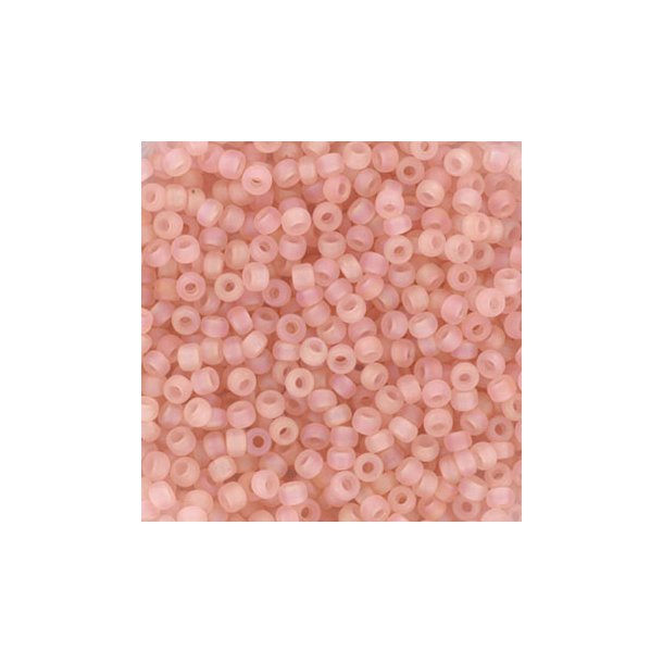 Miyuki seed beads, 11/0, 3 g, SB-155FR matte light tea rose